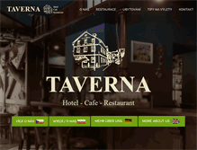 Tablet Screenshot of hotel-taverna.cz